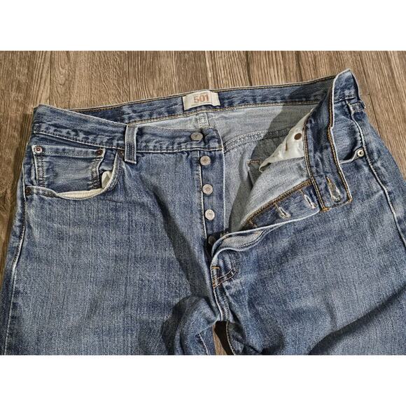 Vintage 90s Levis 501 XX Jeans Mens 36x28 (36x32 Tag) Straight Button Fly Y2K - Picture 3 of 14